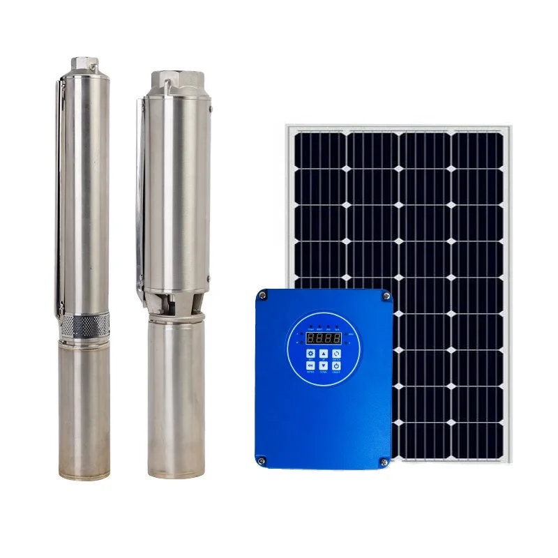 DC 400W Brushless Solar Surface Water Pump 48V Solar Pumps Built-In Controller For Booster