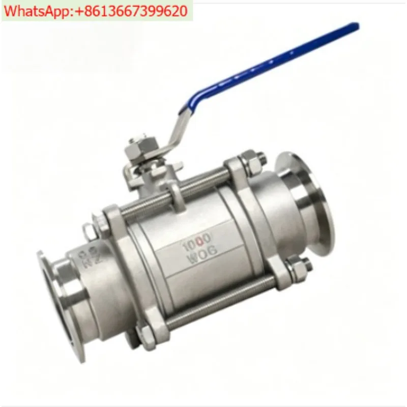 GU-50KF Manual Ball Valve 304 Stainless Steel Quick Three-piece