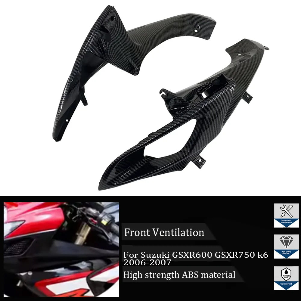 Suitable for Suzuki GSXR-600 GSXR600 GSXR-750 GSXR750 k6 2006-2007 motorcycle fitting front ventilation duct fairing