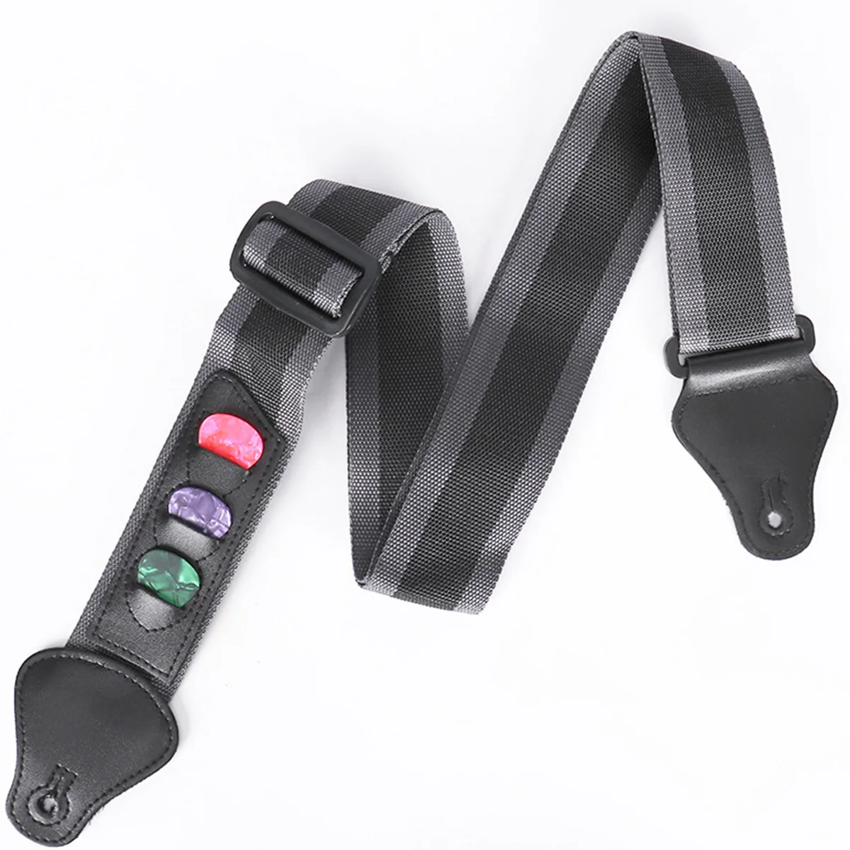 

4Pcs Adjustable Guitar Strap Durable Polyester Cotton Comfortable Bass Electric Guitar Shoulder Belt for Performance and