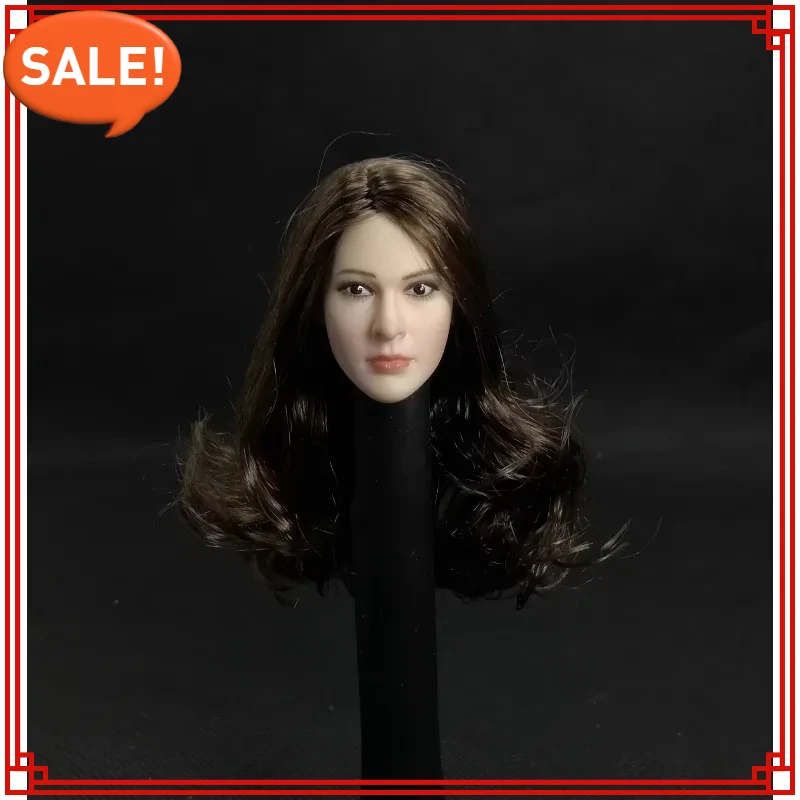 

1/6 Scale Long Curly Hair Beauty Girl Head Sculpt Carving Resin Model for 12inch PH TBL Female Dolls Three Styles