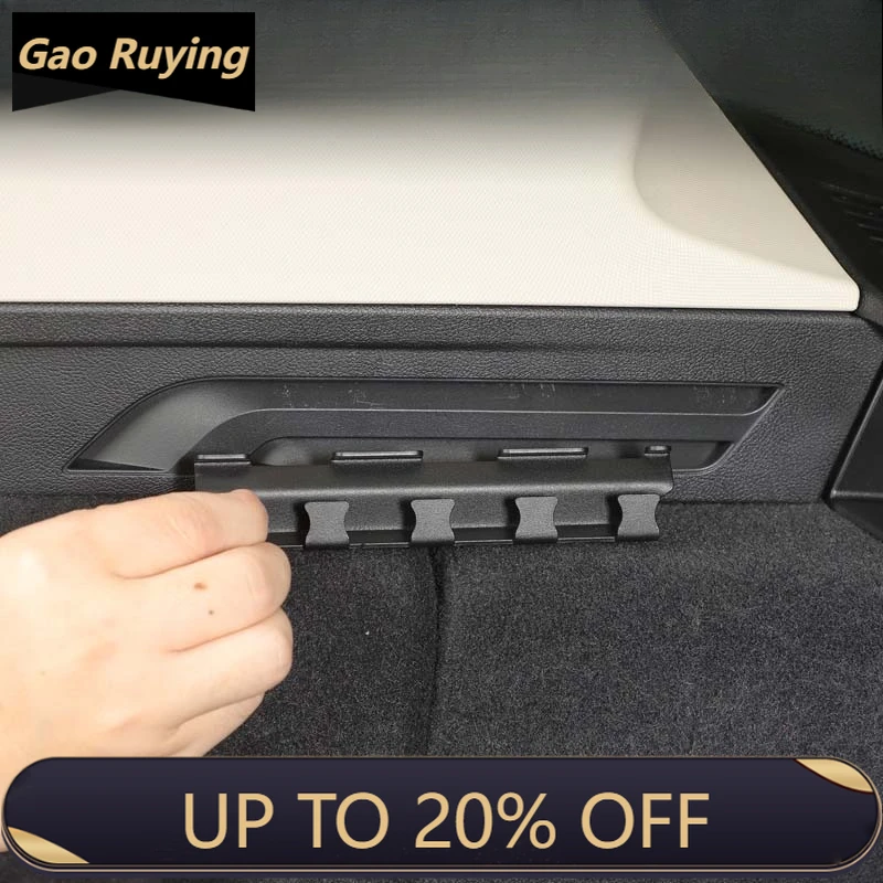 

Gao Ruying For BMW X3 G01 2018-2023 Carbon Steel Black Car Trunk Sunshade Slot Hook Trim Interior Car Accessories