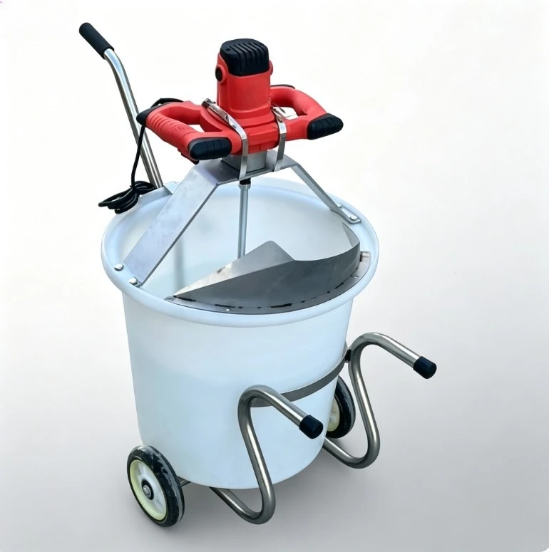 70L Mixing Drum 3000W Capable of Mixing Gypsum-Based Thick-Layer Self-Leveling Cement 6-Speed Adjustable Mixer
