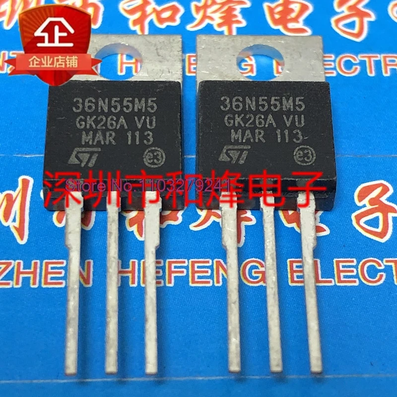 （5PCS/LOT）36N55M5 STP36N55M5  TO-220 550V 33A