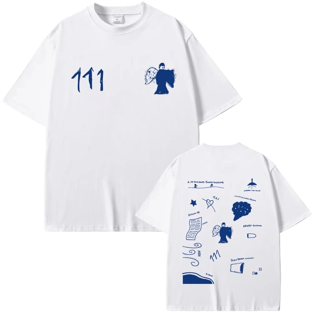 Rapper Milo J 111 Album Graphic T-shirt Men's Women Hip Hop Fashion Pop Music T Shirts Men's Casual Vintage Oversized Streetwear