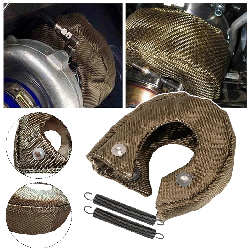 Waterproof Heat Shield Turbo Cover Car T3 T4 T6 Turbo Charger Cover Turbine Cap Insulation Protection Wrap Auto  Accessories