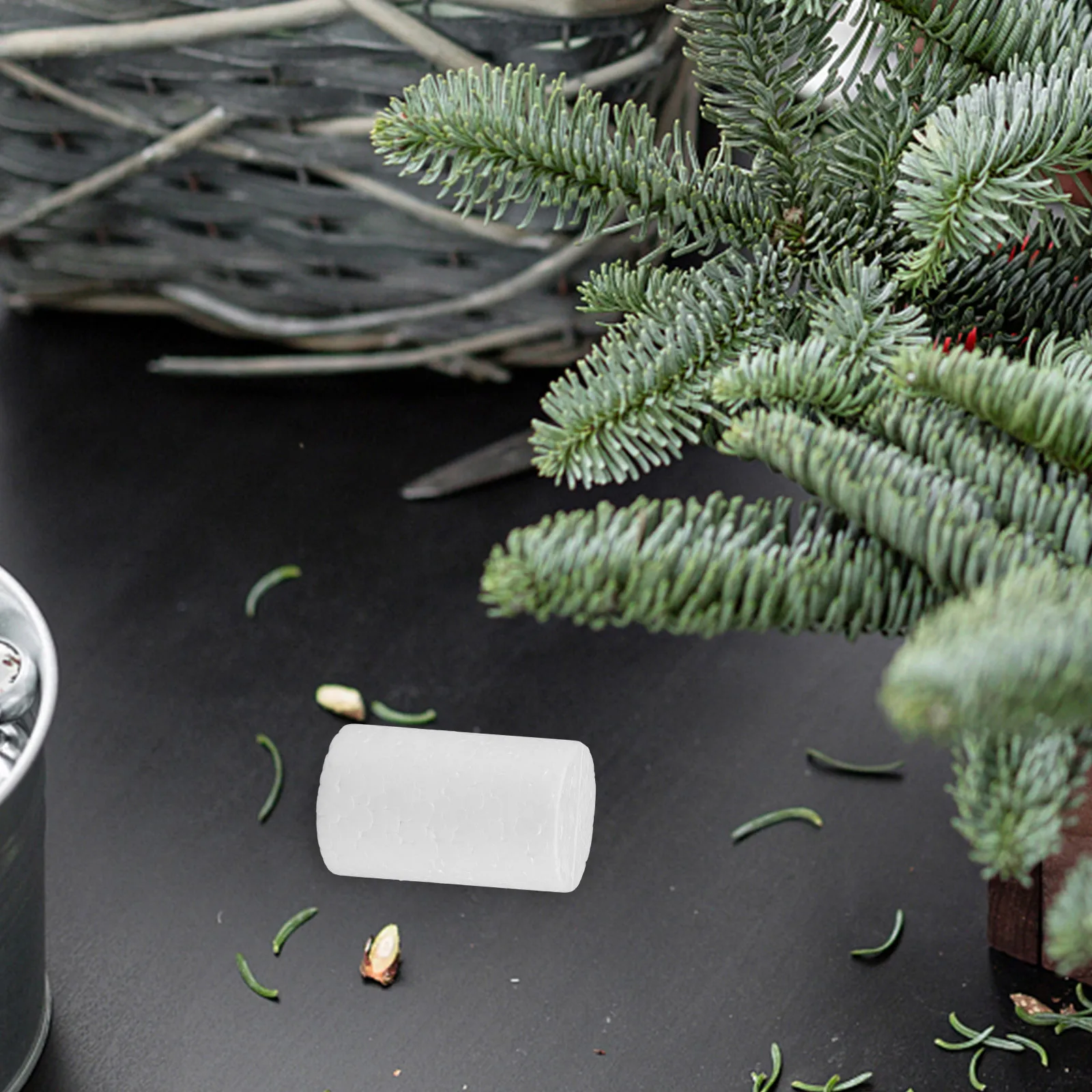 

20Pcs Foam Cylinders White Polystyrene 5x3cm Blank Craft Tubes for Christmas Craft Foam DIY Decorations Round Column