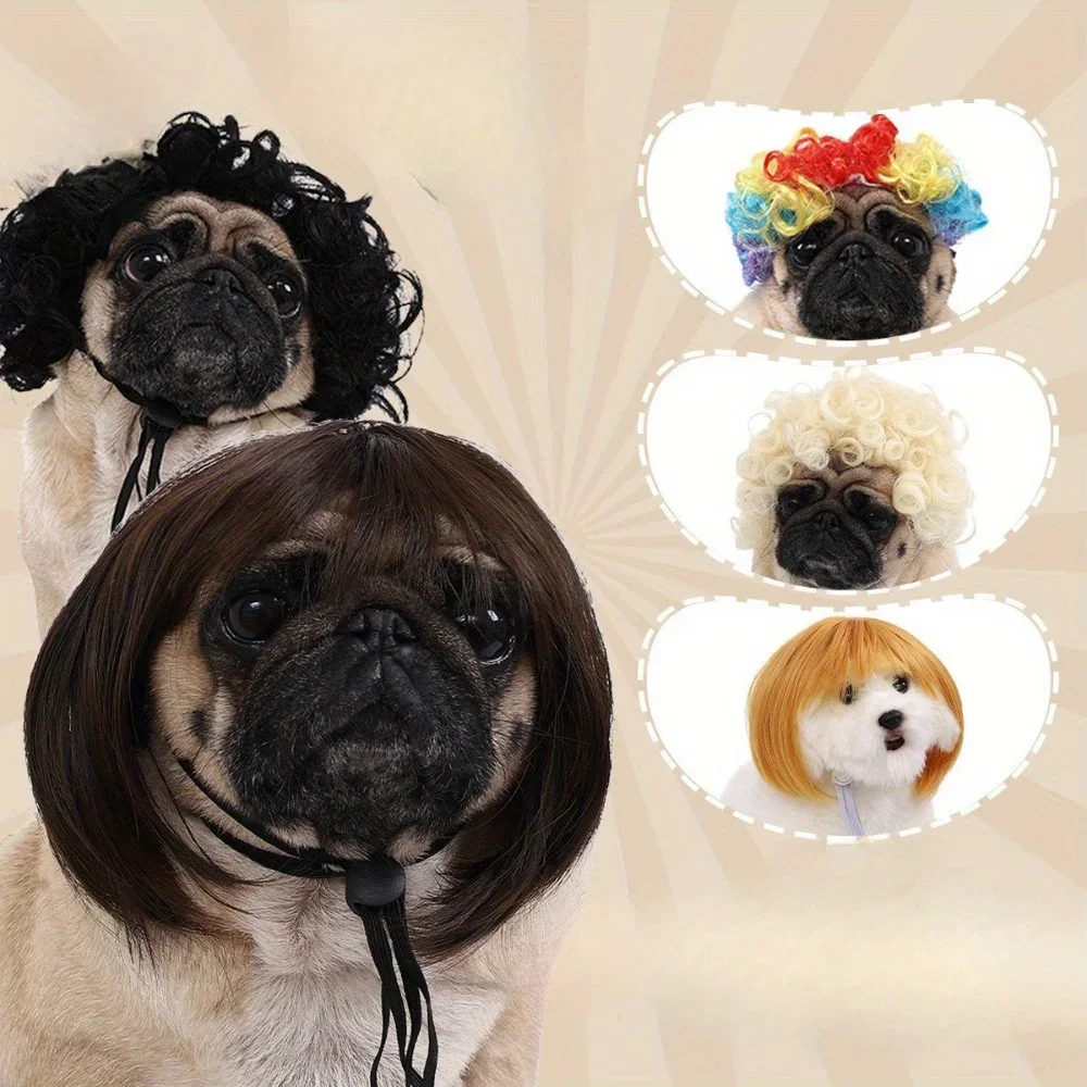 

Костюмы для домашних животных: парики для собак и кошек, забавные аксессуары для косплея, декоративные шапки для кошек и щенков, украшения для волос на Хэллоуин и Рождество, подарки для питомцев, товары для животных