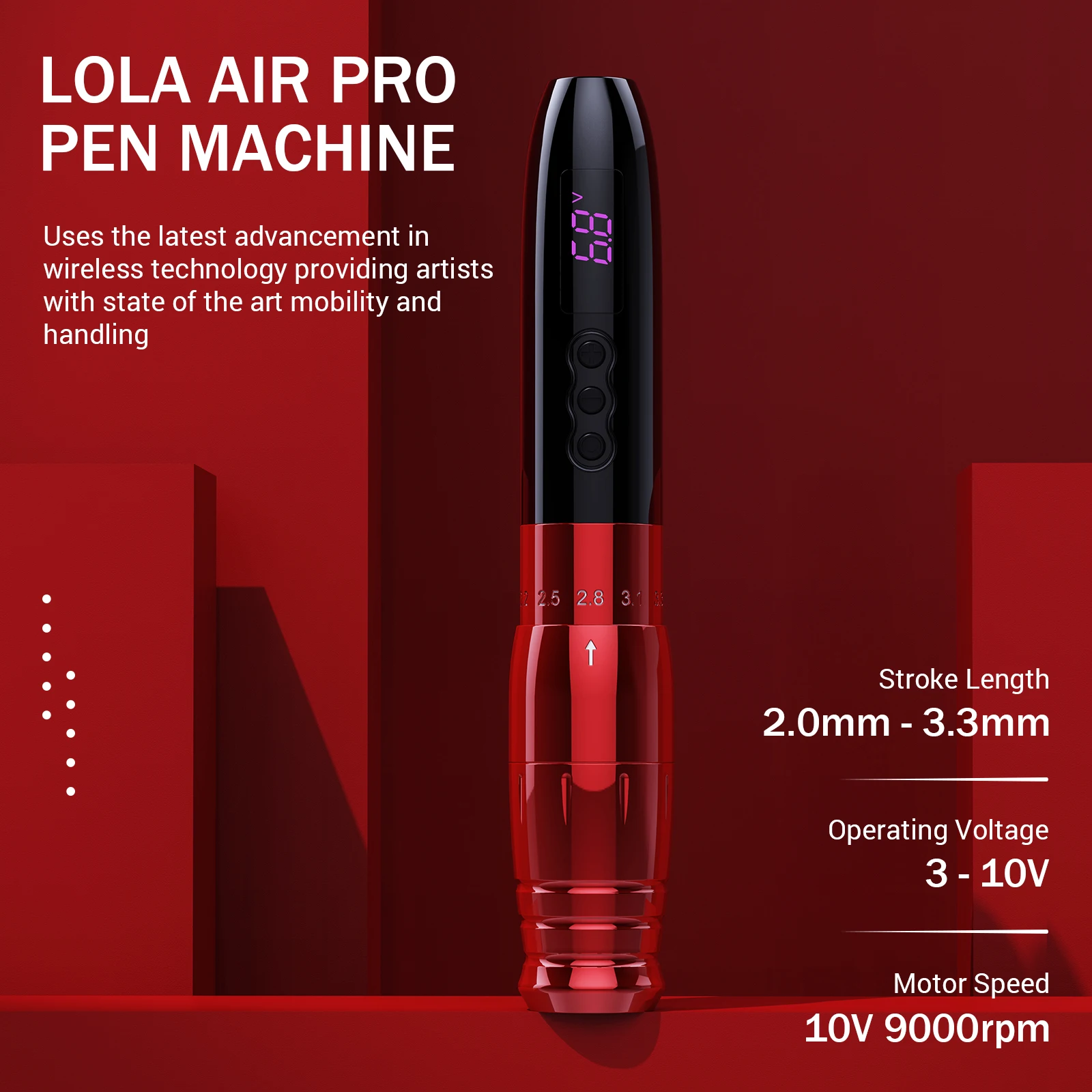 POPU LOLA AIR Pro Wireless Battery Permanent Makeup Pen Machine Tattoo Kits for PMU SMP&TATTOO