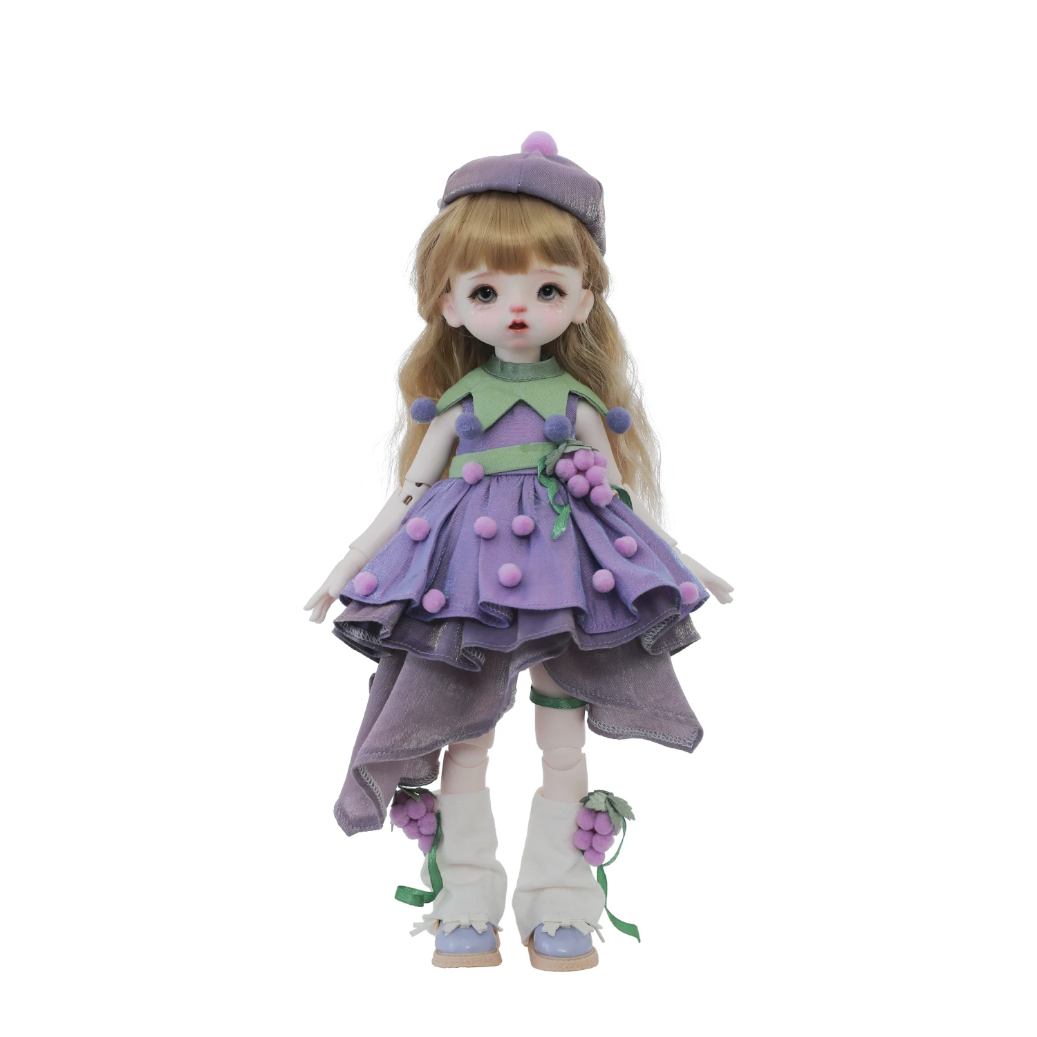 Qiqi A 1/6 poupée articulée boule visage de bébé violet règne princesse raisin doux Style Lolita coréen ShugaFairy poupées