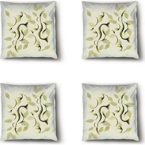 Jade Livaoğlu Home Custom Design Velvet Decorative 4'lü Filled Kombin Pillow decorate Case