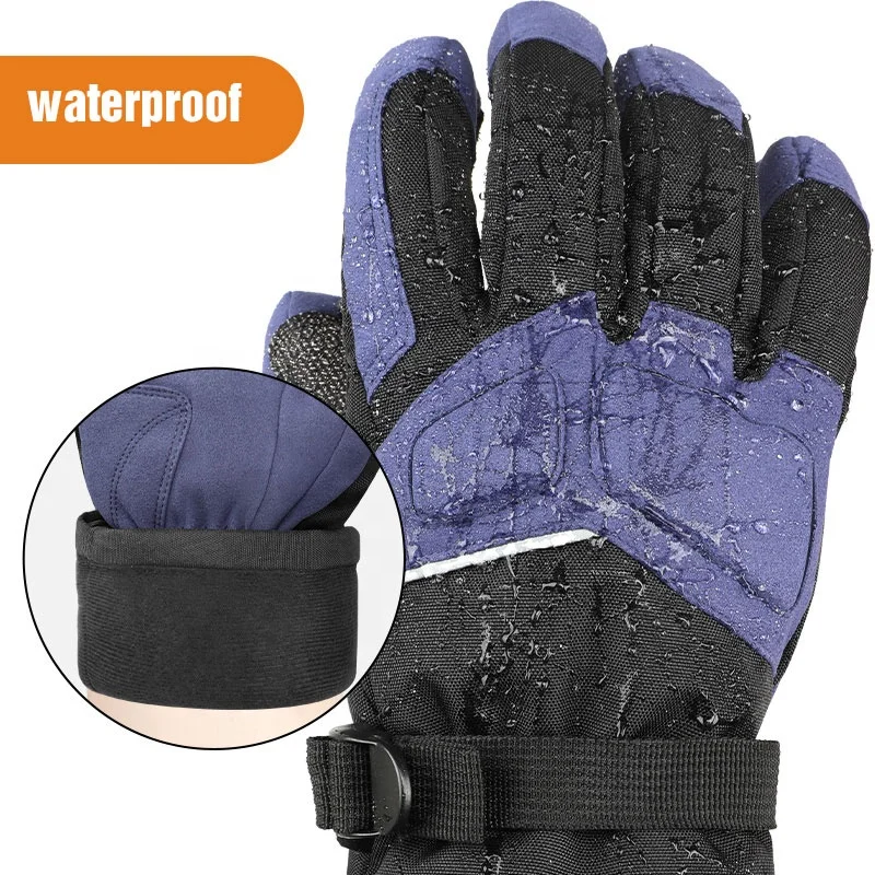 7.4V Tough Cow Leather Work Gloves Cut Resistant and Waterproof Construction Heated Leather Gloves for Winter Use