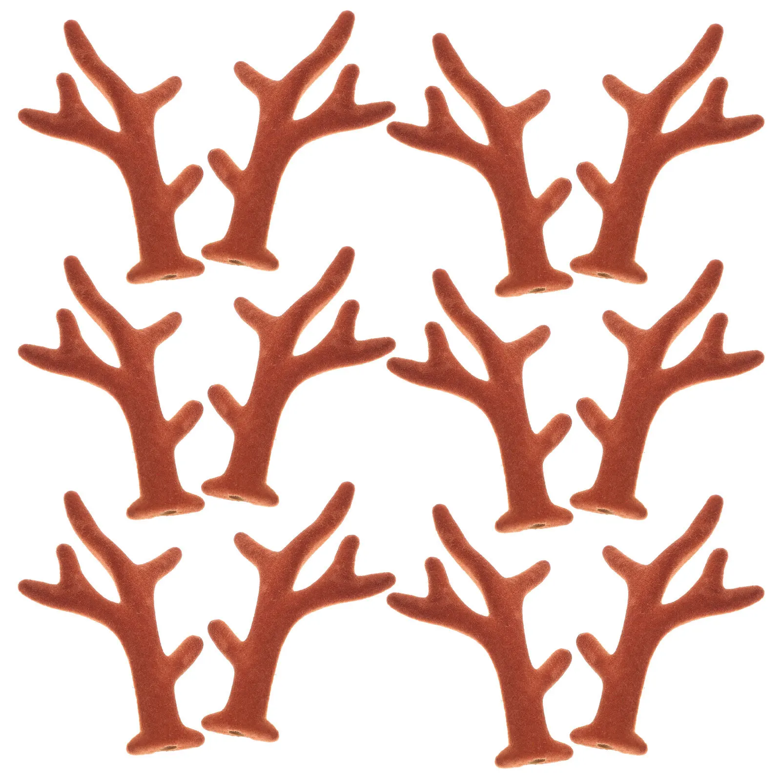 

100 шт. искусственных оленьих рожков для рукоделия, мини-рожки для заколок, ободков, головных уборов, рождественских и праздничных поделок