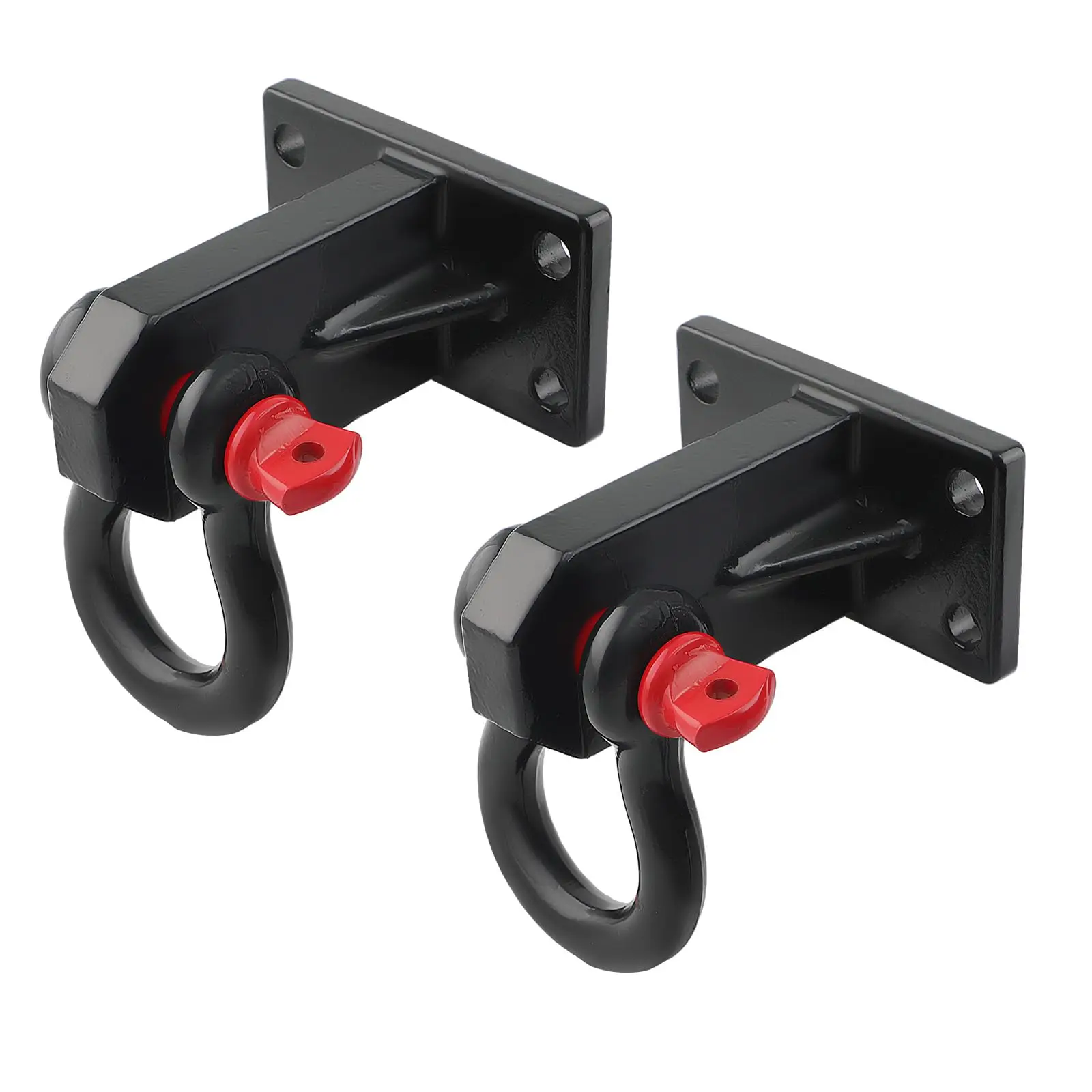 

2 Pcs Heavy Duty Front Tow Hooks D Ring Shackles For Dodge Ram 2500 3500 2010-2017