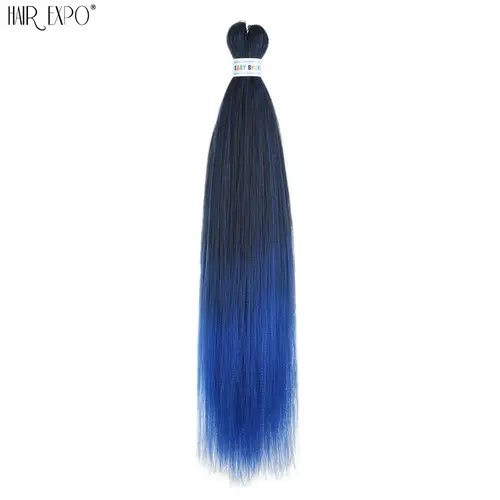 26Inch Easy Braids Hair Synthetic Colourful Pre Stretched Braiding Hair Extensions Jumbo Braids Ombre Yaki Long Straight Hair - Image 61