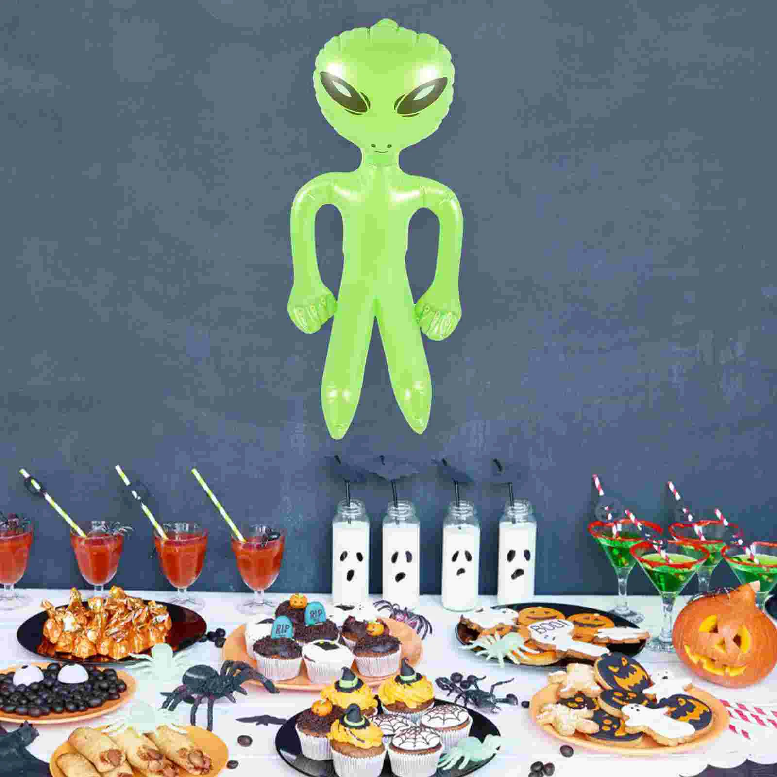 Giant Inflatable Alien Novelty Blowing up Alien Prop Theme Christmas Birthday Party Novelty Treasures Outer Space Party