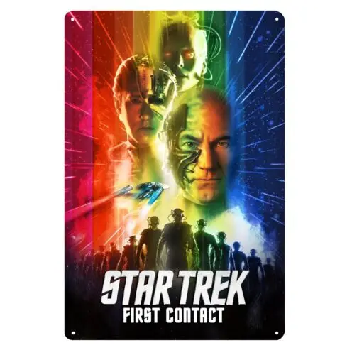 First Contact Movie Metal Poster Tin Sign 20x30cm Collectable Plate-aluminum