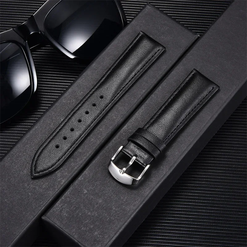 Calfskin Watchbands Replacement Watch Accessories Comfortable Men Women Wristwatch Band 14mm 16mm 18mm 20mm 22mm Watches Straps