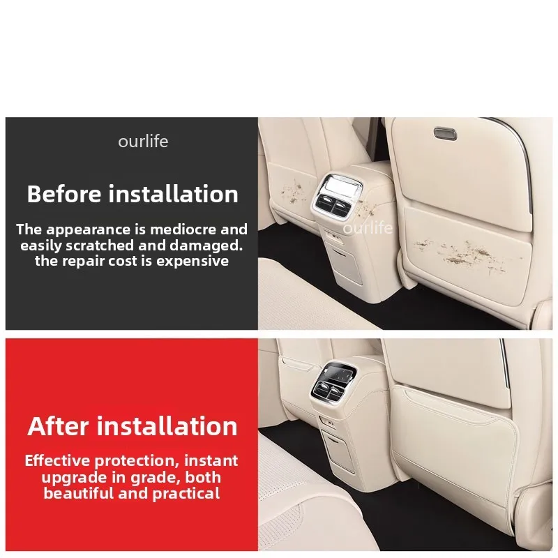 For BYD SEAL 08 2026 2027 Car Styling Seats Anti Kick Pad Seat Back Protective Pad Interior Anti Scratch Pads Auto Accessories