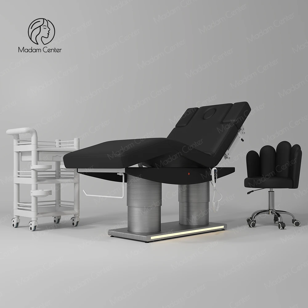 

Adjustable Electric Massage Table Modern Aesthetic Furniture for Beauty Salon Portable Cosmetics Bed Facial Use