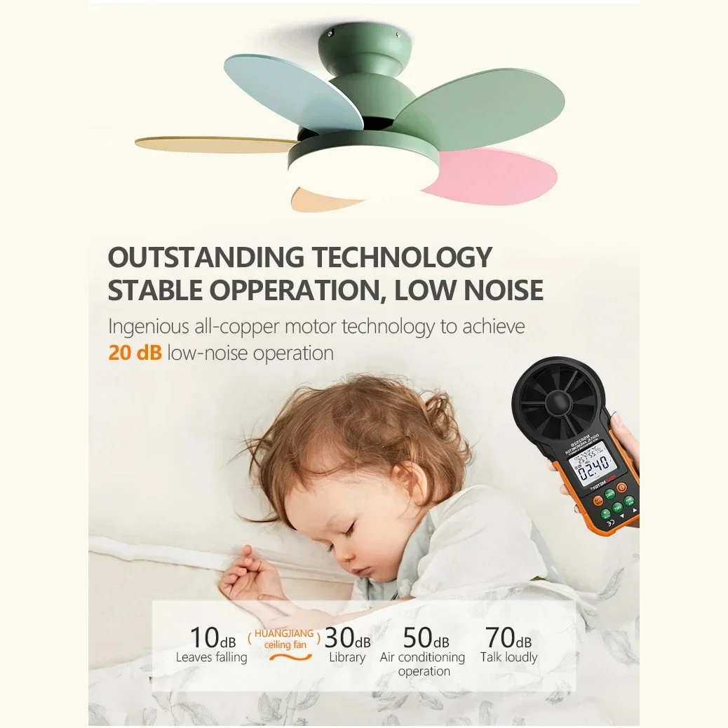 غرفة الأطفال مروحة السقف ضوء مروحة السقف الحديثة مع الضوء والتحكم مروحة منزلية منخفضة الطابق دعم 110 فولت 220 فولت