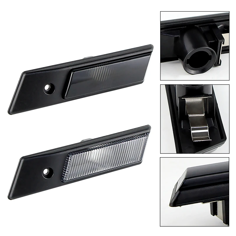 2PCS Only Shell No Bulb Side Marker Light Cover Canbus For 1992-1996 BMW 3 Series E36 Pre-facelift M3 318is 320i Car Accessories