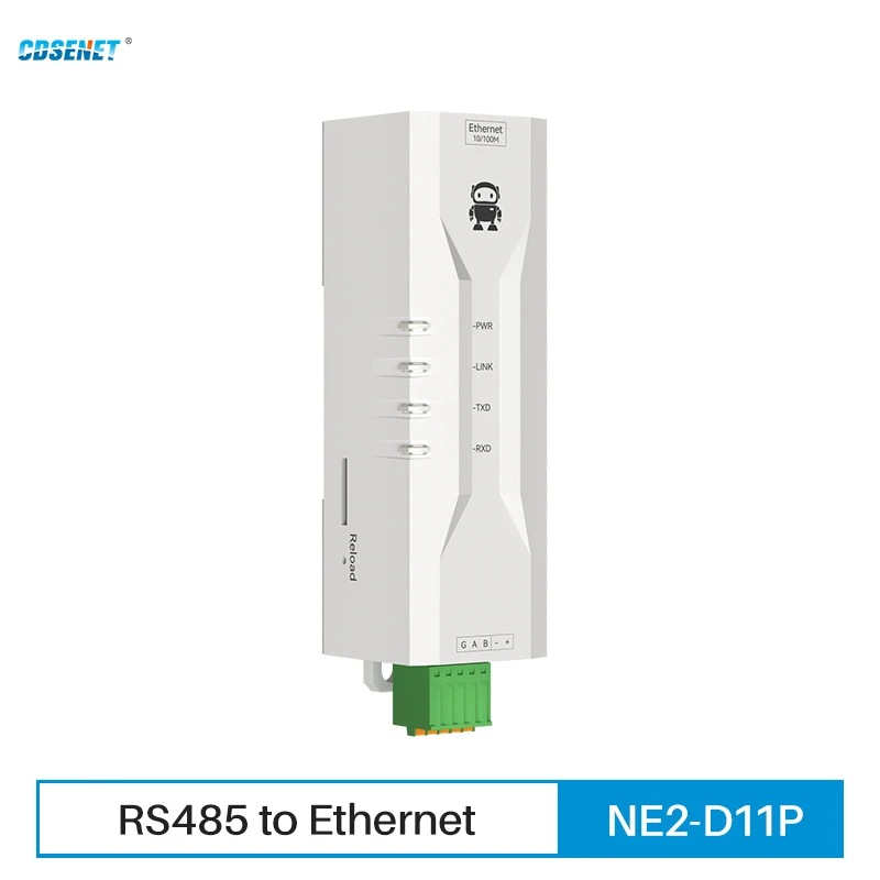 

RS485 To Ethernet Serial Server Modbus Gateway TCP/UDP CDSENET NE2-D11P RS485 Power Signal Isolation IMQTT HTTP DNS DIN Rail