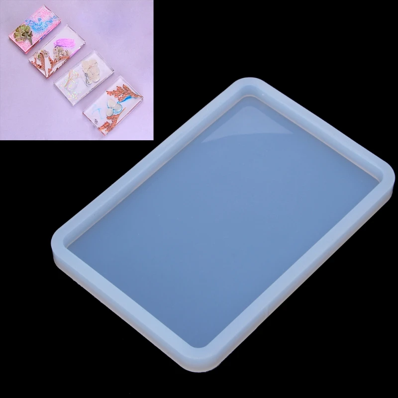 Simple Rectangle Tray Plaster Molds Background Plate Mold Plate Dish Resin Casting Mould Easy to Clean