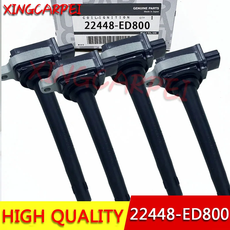 Bobina de ignição 4pcs 22448-ED800 para Nissan Sentra 2.0L L4 2007 2008 2009 2010 2011 2012 22448ED800 22448 ED800 UF591 UF-591