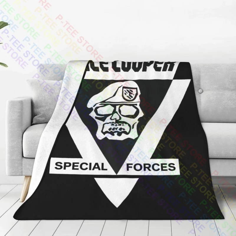 Alice Cooper Special Forces Blanket Warm Thicken High-Grade Couch Blanket Sofa Decorative