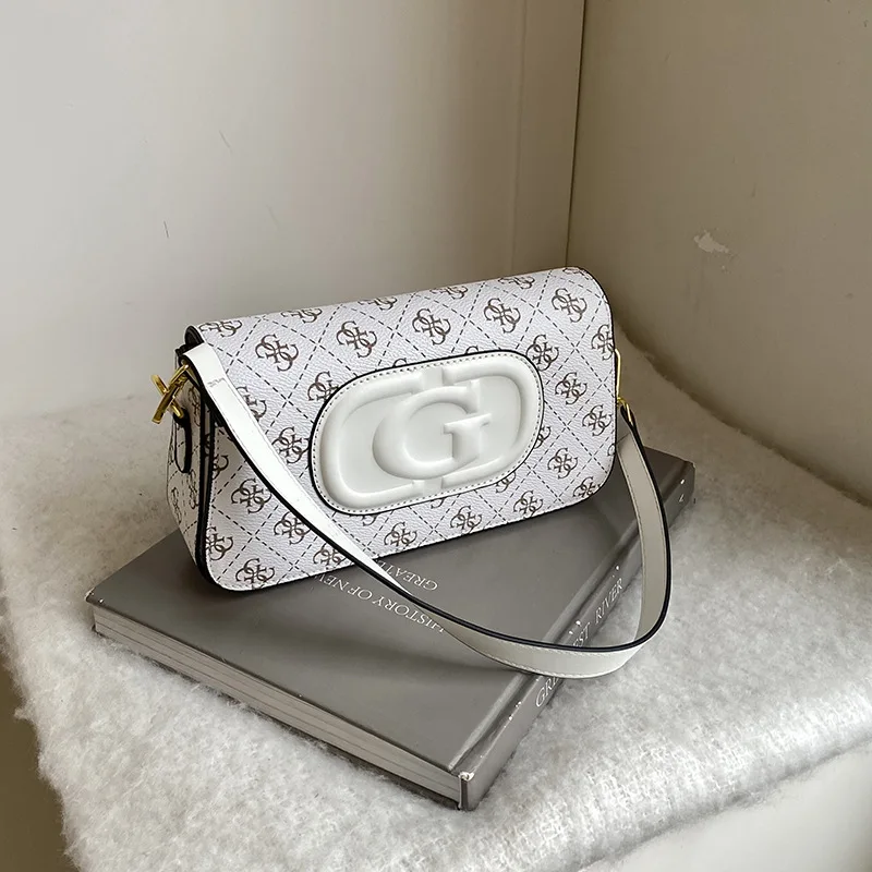 

2024 New Women's Niche Luxury Vintage Print Minimalist Shoulder Crossbody Bag - Versatile Daily Carry