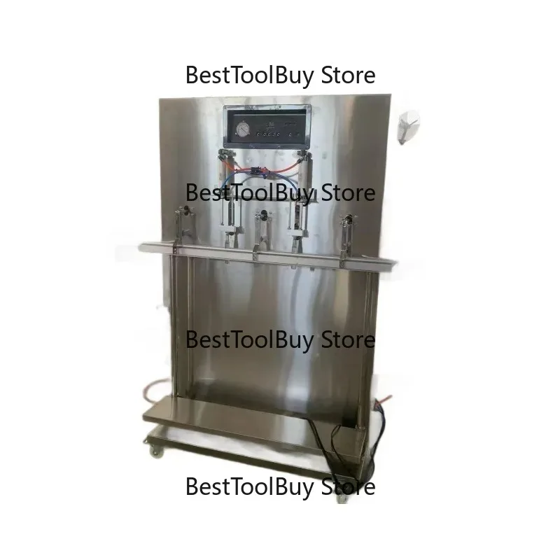 Vertical external pumping stainless steel pneumatic vacuum packaging machine,