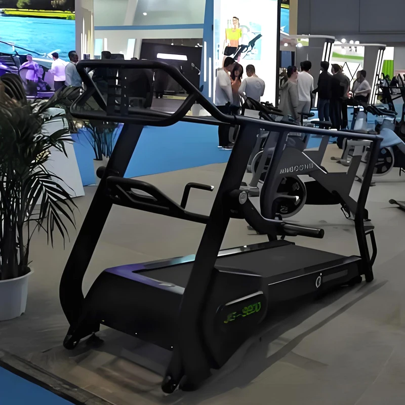 Portable Gym Training Manual Treadmill Running Machine Plate Loaded Non-Powered Magnetic Resistance Equipment Mechanical Driving
