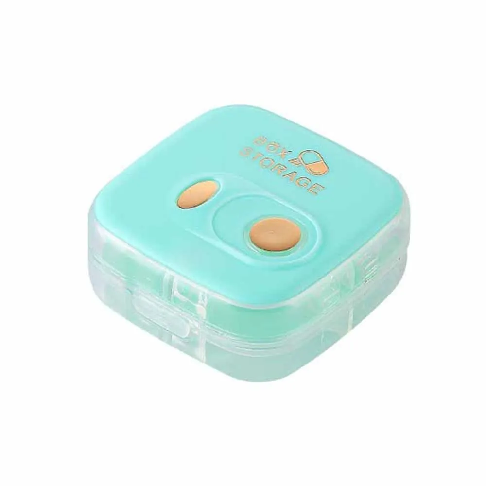 New Mini Pill Box Moisture-proof Multifunction Pills Case Individual Compartments Portable Pill Organizer