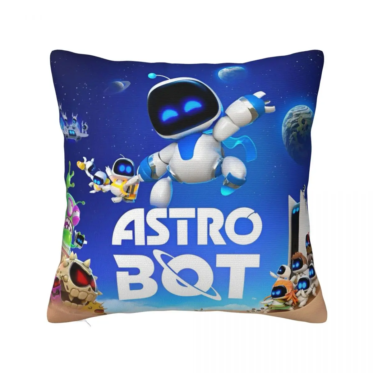 Home Decoration ASTRO-BOT Game Lover Pillowcase Merch Pillow Covers Square Multiple Sizes