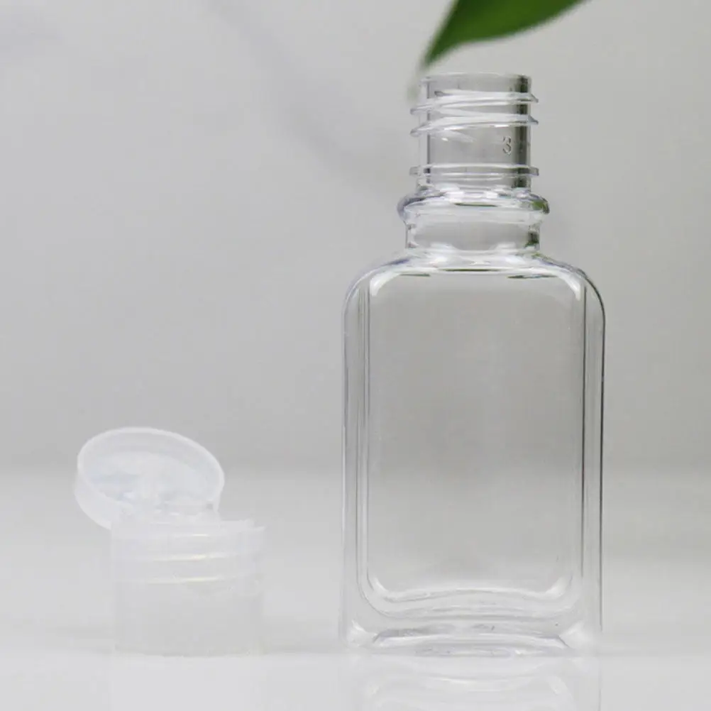 35Pcs Octagonal Sub Bottles Multi-Purpose Travel Flip-Top Dispenser Empty Shampoo Lotion Refillable Makeup Skincare