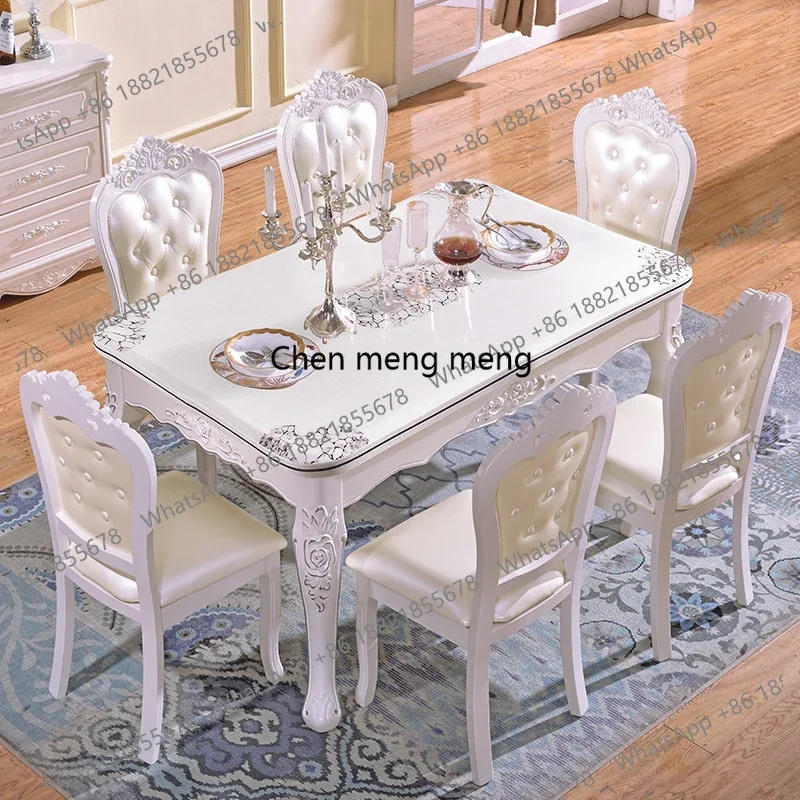 

Hot sales Luxury Restaurant Dining Table Nordic Wood Salon Lounge Designer Corner Dining Table Space Saving Office Muebles Home