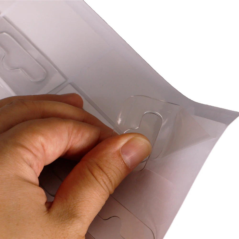 

500 шт. бирки с крючками | Сверхмощные самоклеящиеся подвесные вкладки