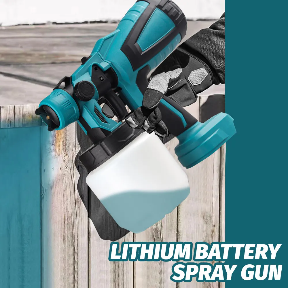 LYUWO 1000ML High Power Cordless Paint Spraying Tools Paint Sprayer For Makita BL18 series Battery Multiple Spray Patterns