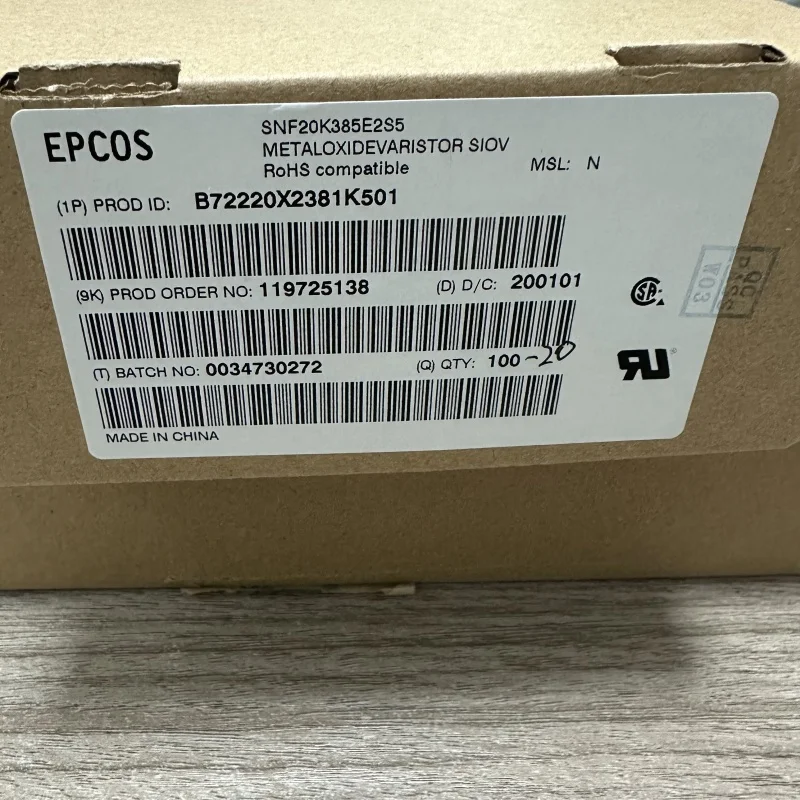2pcs 원래 EPCOS SNF20 SNF20K385E2S5 B72220X2381K501 SNF20K385 TDK 배리스터
