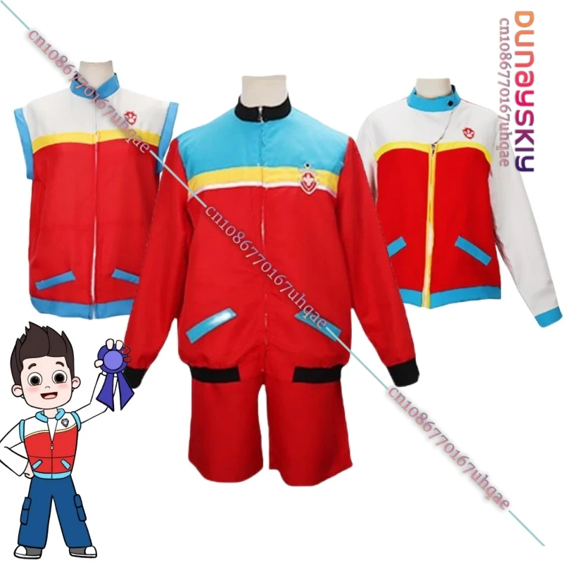 애니메이션 라이더 코스프레 코스튬 조끼, 어린이 소년, 마샬 체이스, 카니발, 할로윈, 생일 파티, 멋진 세트, 맞춤형