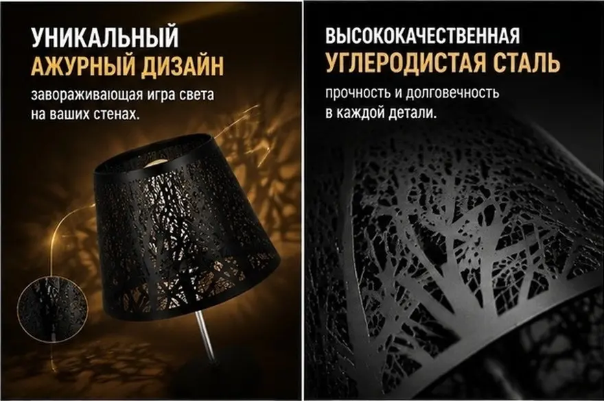 1Pcs Tree Shadow Lampshade Iron Material High Quality Lamp Cover Decorative Light Diffuser for Desk Lamp Softens Light Not Harm