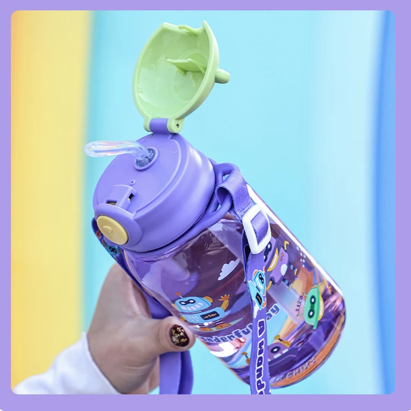 Kids Water Sippy with Straw and Handle 4