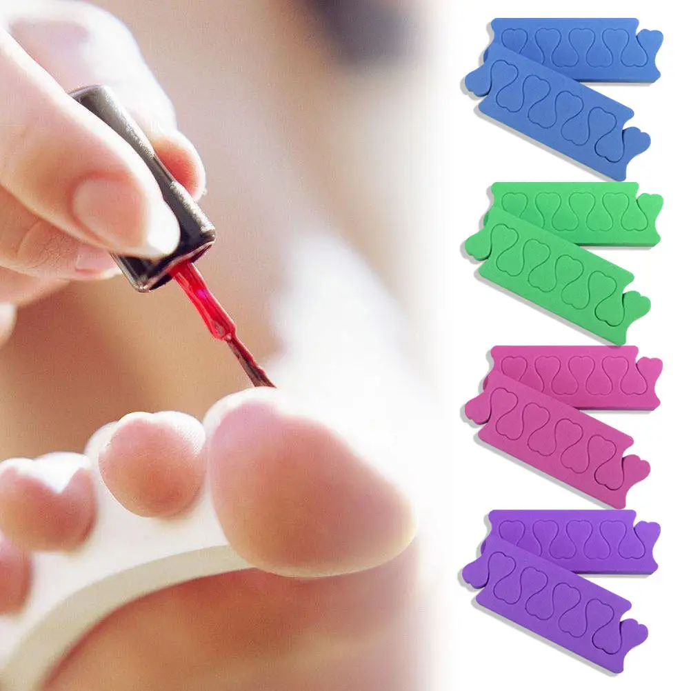 

100 шт. губчатых разделителей для пальцев ног в форме сердца, инструмент для педикюра и маникюра, разделитель для пальцев рук и ног, пенопластовые накладки для защиты ногтей при нанесении лака