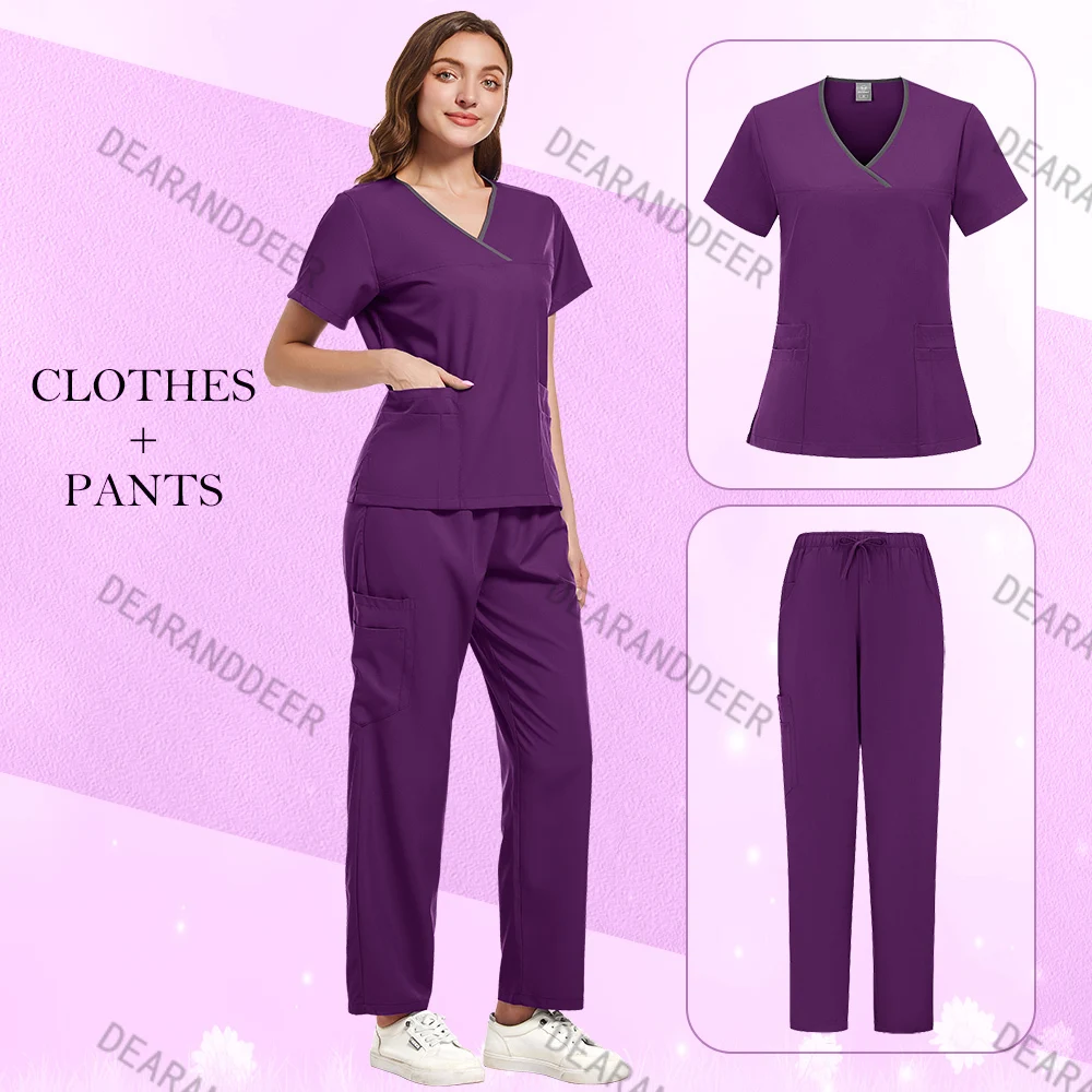 Operating room doctor's surgical work uniform set, medical accessories, women's jogging suit, hospital supplies, wholesale price