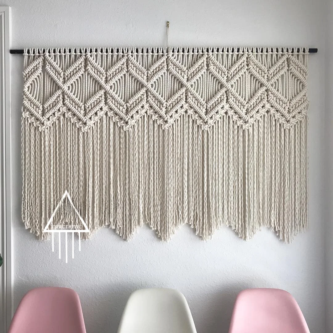 Bohemian Nordic Style Wall Hanging Tapestry Living Room Bedside Background Decor Handmade Woven  Meter Box Cover