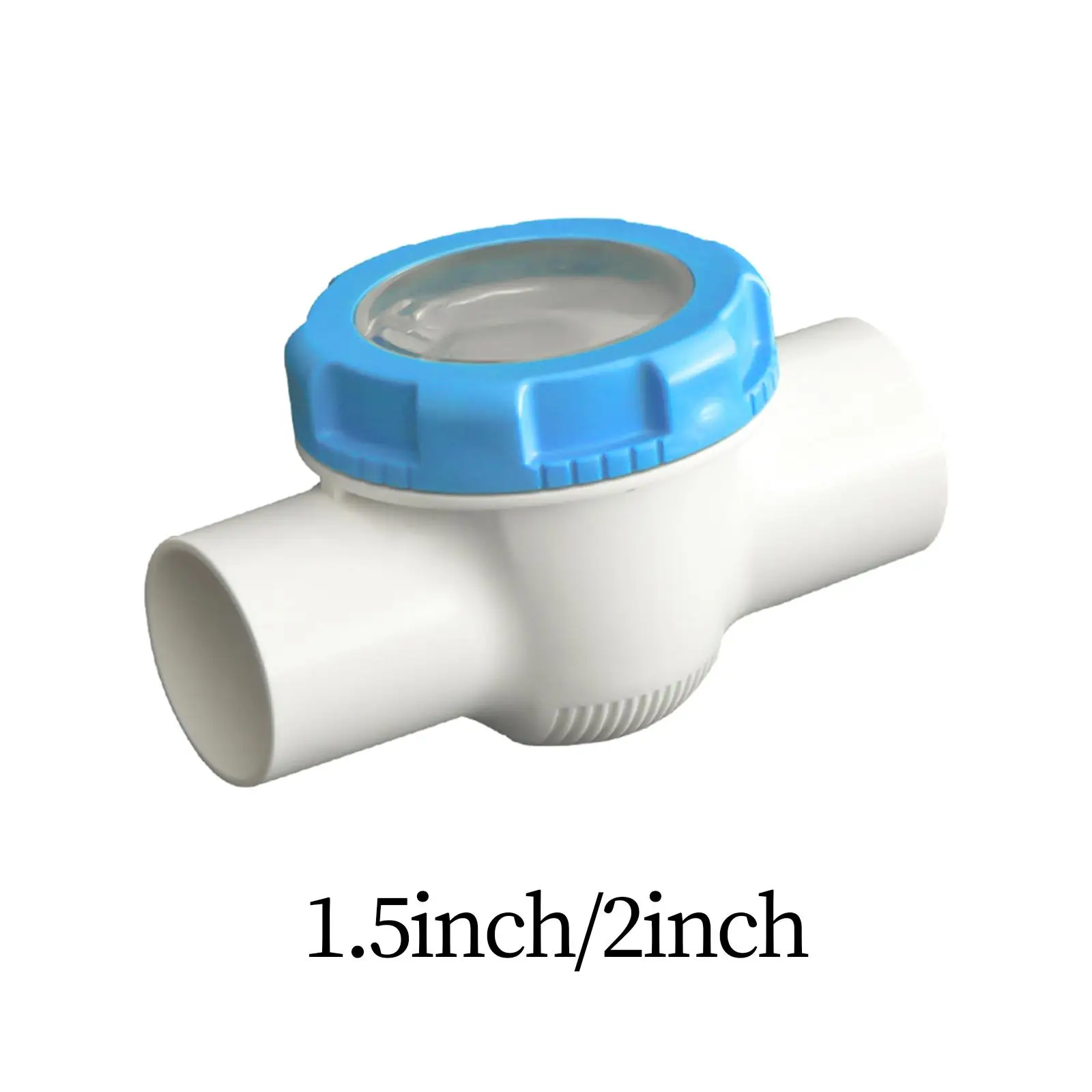 Pool Check Valve Practical 1 Way Pipe Easy to Use Accessories Non Return Detachable Replacement for Baths SPA Swimming Pool