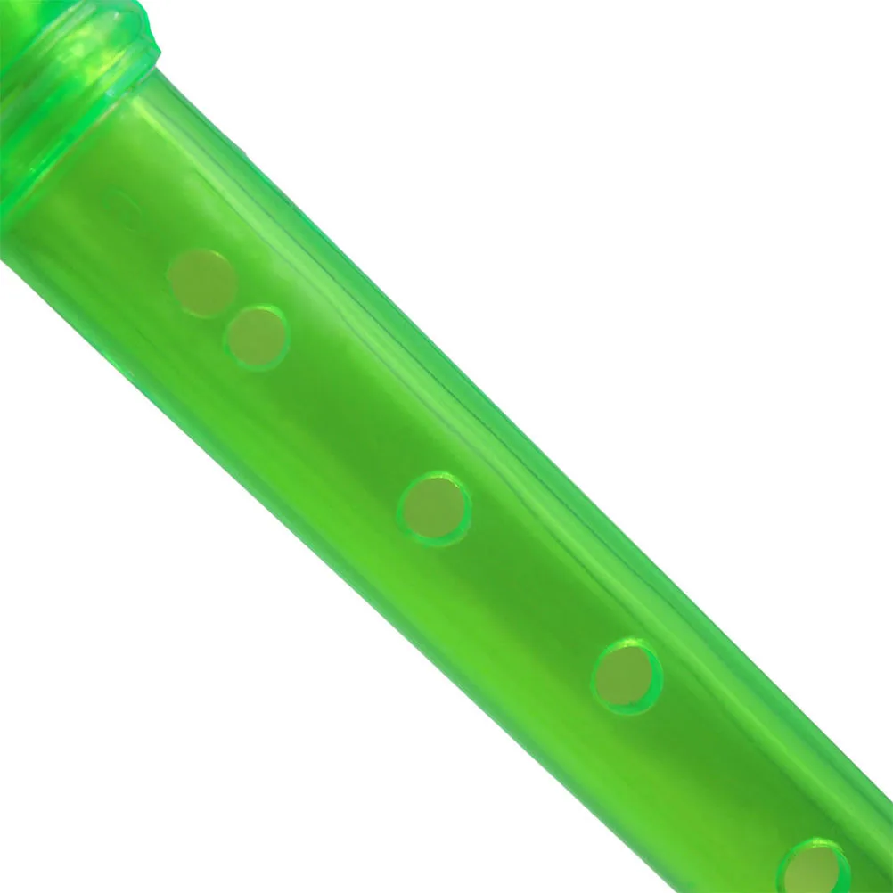 

8 Hole ABS Transparent Green Soprano Recorder Flute Music Instrument Easy Playing Beginner Teaching Recorder