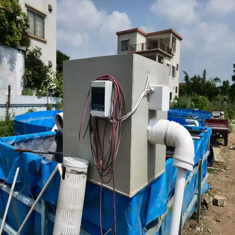 Auto Backwash Rotary Drum Micro Filter Waste Separation Device Removable Filter Cotton For Fish Pond