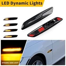 2Pcs Car Led Side Marker Flowing Flicker Turn Light for BMW 1 Series E81 E82 E87 E88 3 Series E90 E91 E92 E93 5 Series E60 E61